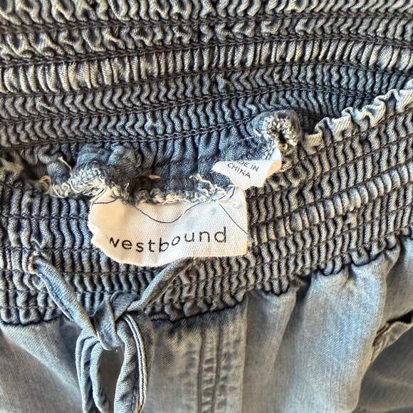 Westbound Women's Blue Denim Mid Rise Straight Ankle Pant Size S - Picture 5 of 9